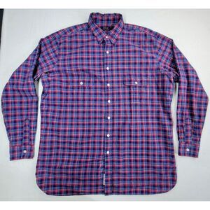 Polo Ralph Lauren Shirt Mens XLT Plaid Flap‎ Pockets Button Up USRL Limited Use